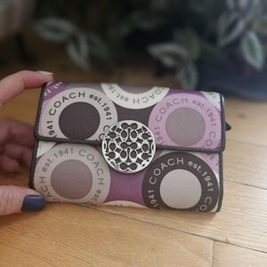 SOLD - Coach Multicolor Wallet